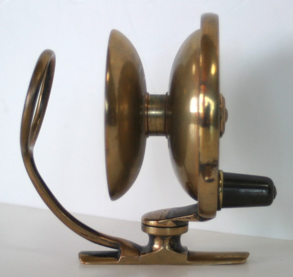 Mallochs Patent Brass Side Cast Fishing Reel Lava Creek Trading Company