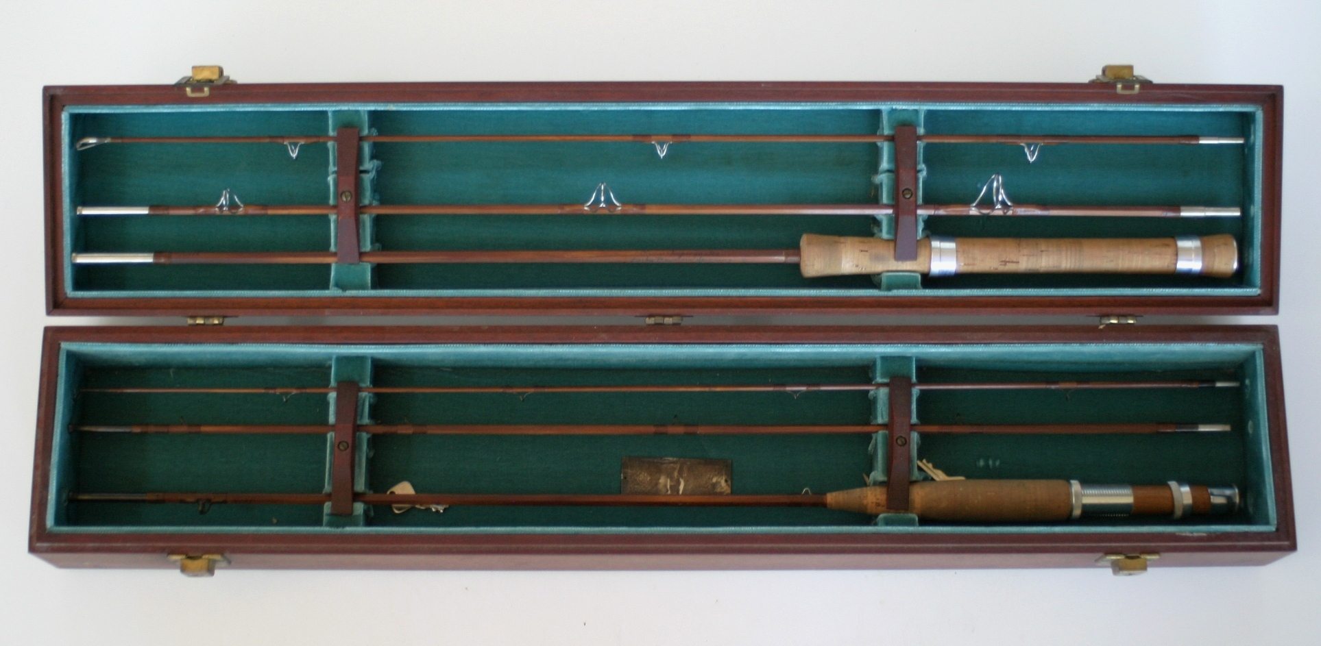 Orvis Bamboo Fly & Spin Rod Set in Teak Case - Lava Creek Trading