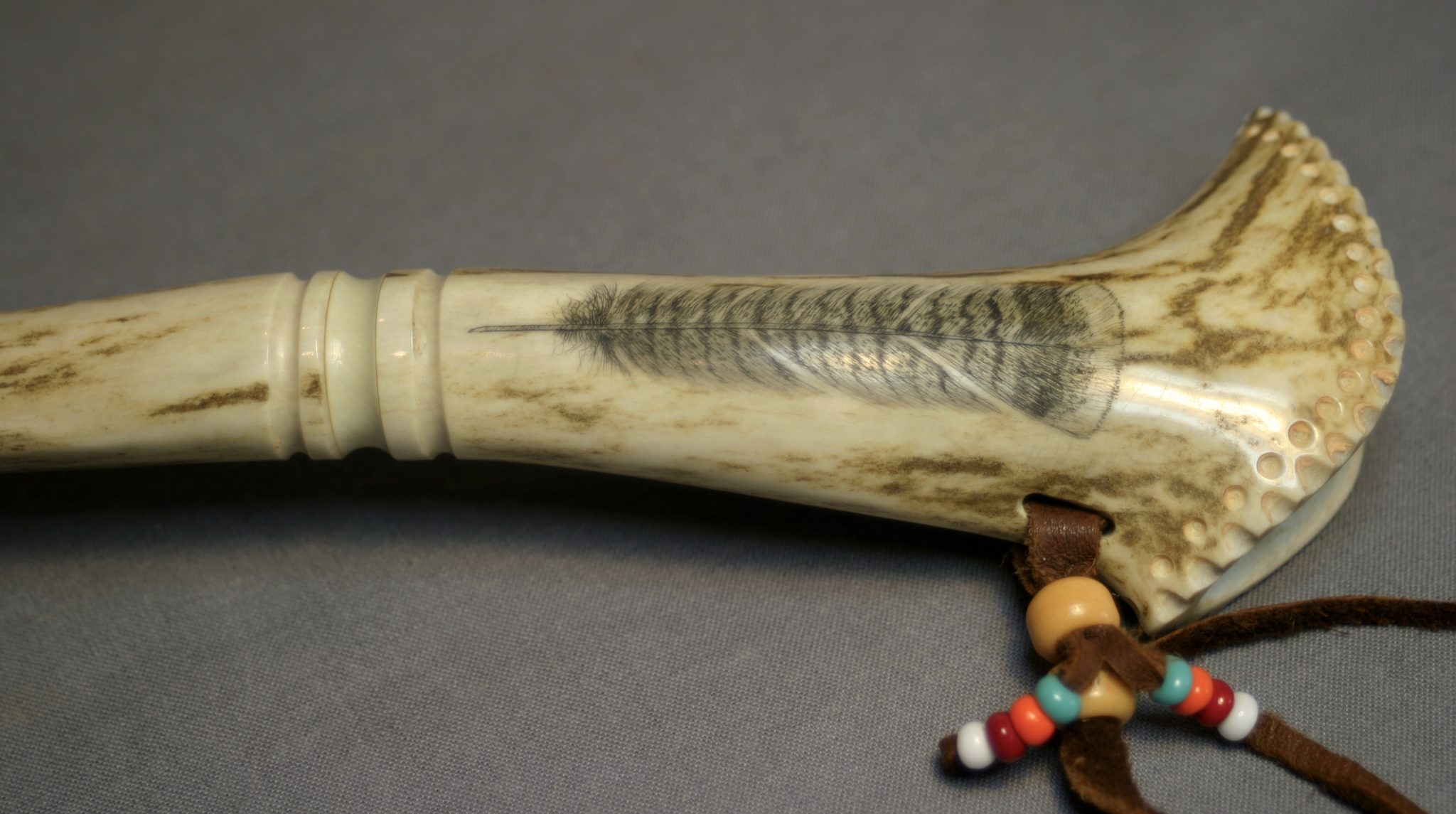 Sonny Bashore Custom Yelper with Skrimshaw Art Feather Turkey Call - Image 8