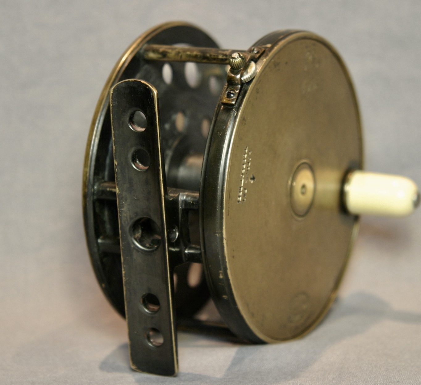 Hardy Bros Brass Faced "Perfect" 4" Fly Fishing Reel - Image 7
