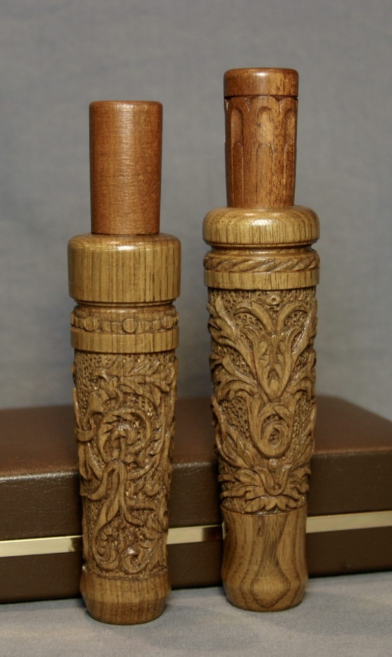 Olt Carved By Tom Sonderman Goose & Duck Call Set w/Box