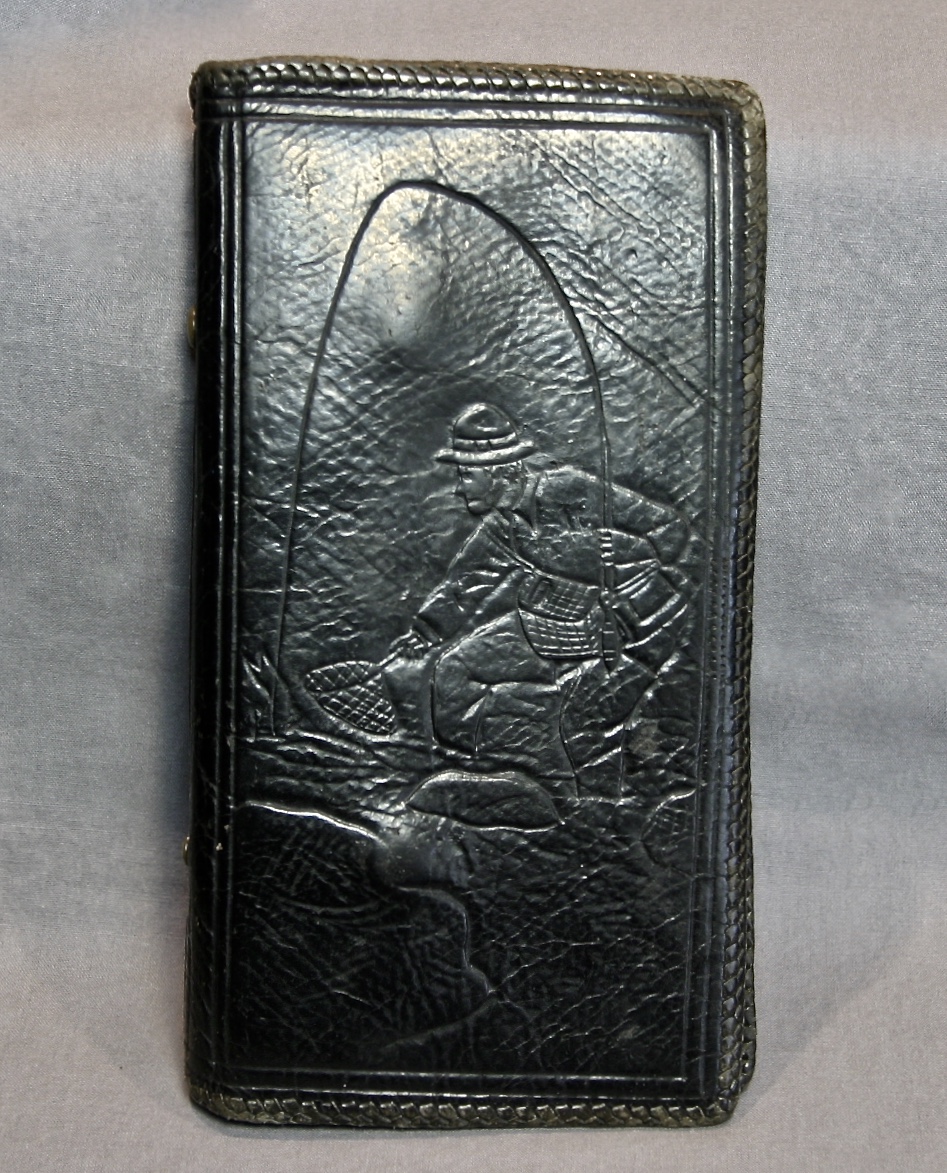 Embossed Fisherman Fly Fishing Wallet