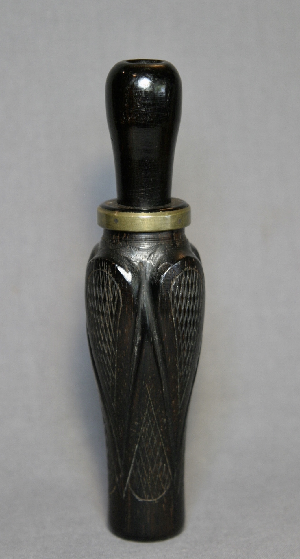 A.M. Bowles Ebony Checkered Duck Call - Image 2