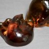 Vintage Blenko Amber Glass Bear Bookends - Image 8