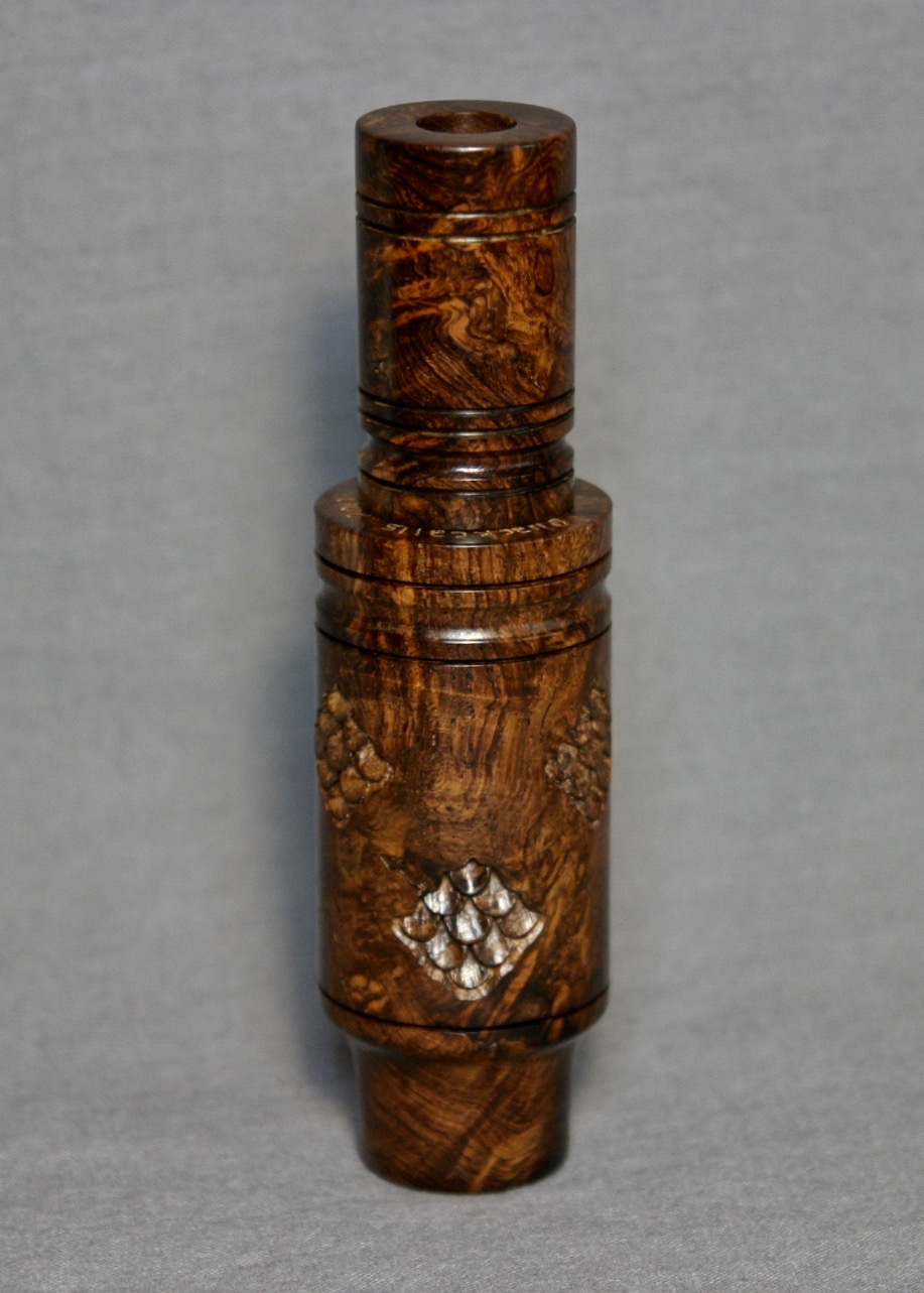 Jim Dexter Carved Walnut Burl Duck Call - Image 5