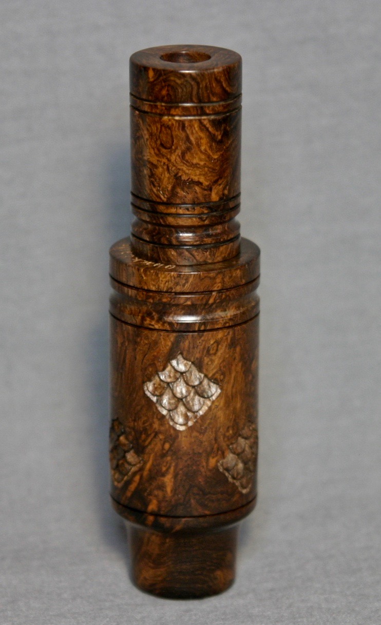 Jim Dexter Carved Walnut Burl Duck Call - Image 4