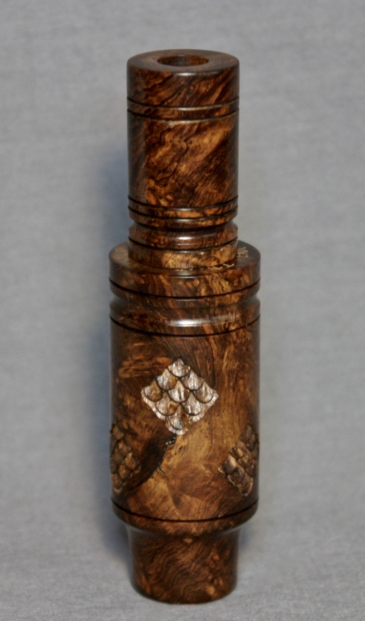 Jim Dexter Carved Walnut Burl Duck Call - Image 2