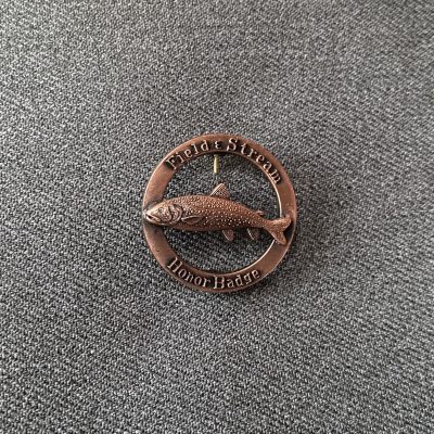 Field & Stream Lake Trout Honor Badge Pin