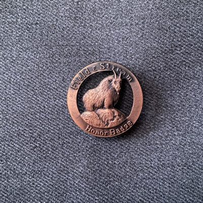 Field & Stream Mountain Goat Honor Badge Pin