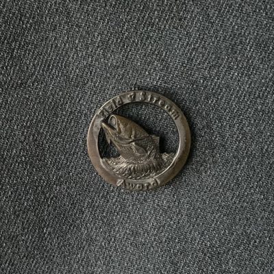 Field & Stream Brass Black Bass Award Pin